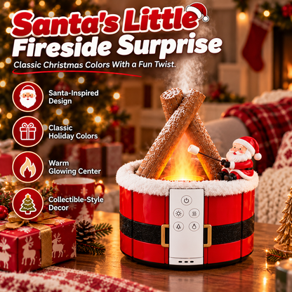 🔥Last Day 50% OFF –🎄 Christmas Campfire Aroma Diffuser – Cozy Flame-Style Glow, Festive Mist & Adorable Santa/Gingerbread Designs