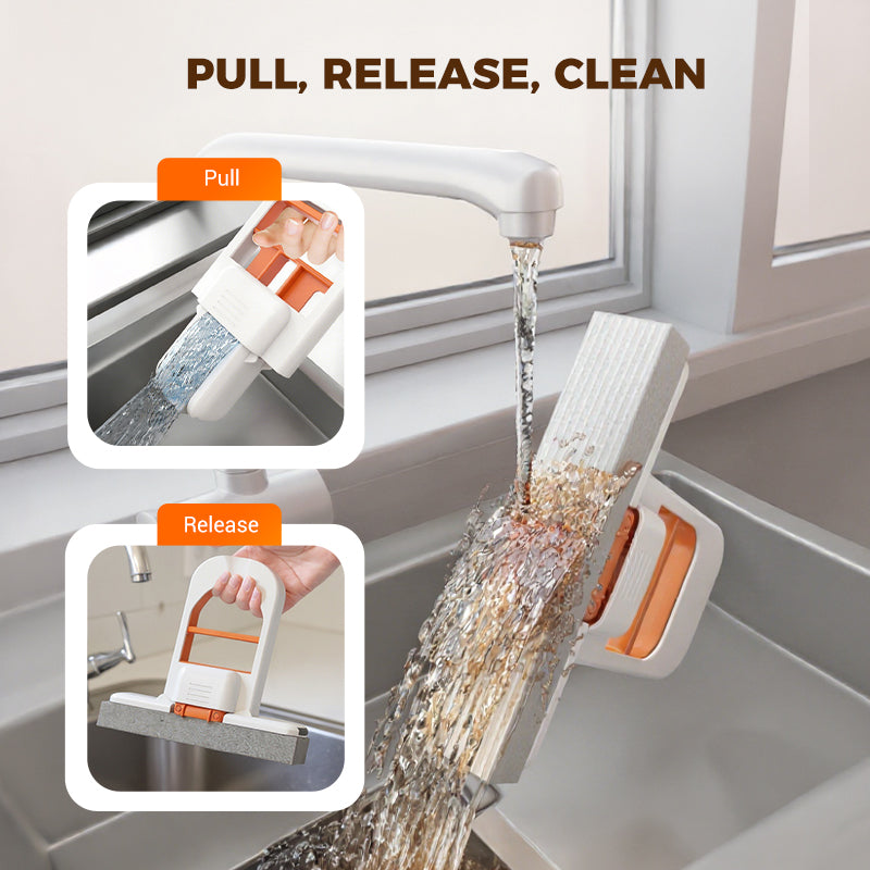 🔥Last Day 50% OFF – ✨ Foldable Mini Mop — No-Mess Squeeze, Wipes Any Surface