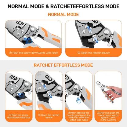 Self-Locking Ratchet Pliers – 2-in-1 Multi-Function Pliers with Labor-Saving Grip