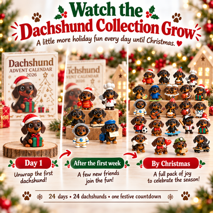 Dachshund Advent Calendar – 24 Days of Collectible Christmas Puppy Surprises