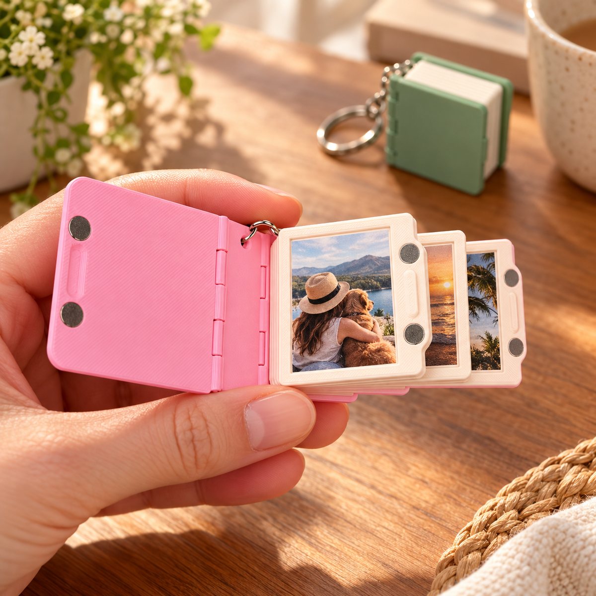 🔥Last Day 50% OFF-📖 Mini Photo Book Keychain – Keep Your Favorite Memories Close