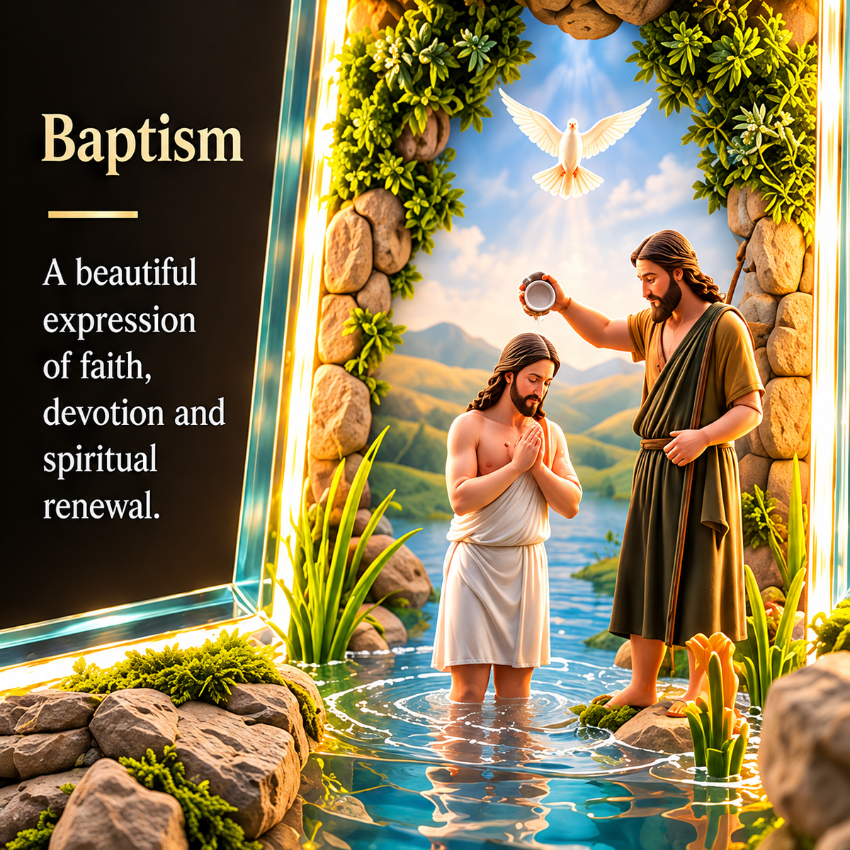 ✨ ✝️Last Day – 49% OFF!✨The Story of Jesus in 6 Scenes Cross Lamp