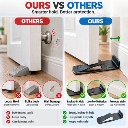 🔥Last Day 50% OFF – 🚪 No-Punch Heavy Duty Door Stopper & Wall Protector 🛡️