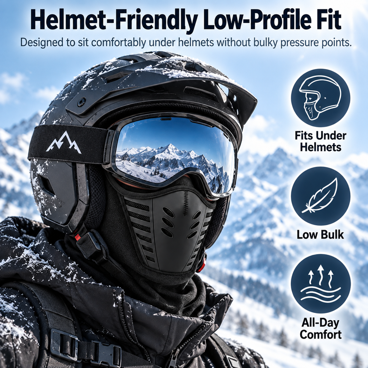 Thermal Full Face Balaclava Ski Mask – Fleece Winter Face Cover with 3D Breathable Mouthpiece for Skiing, Riding & Outdoor Use