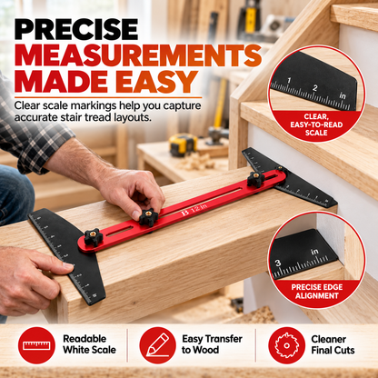 Adjustable Stair Tread Template