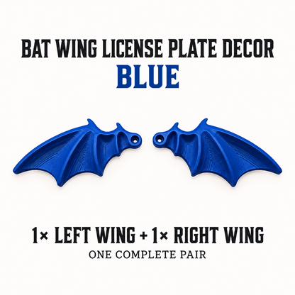 🦇 Bat Wing License Plate Decoration – Give Your Car a Bold Custom Look
