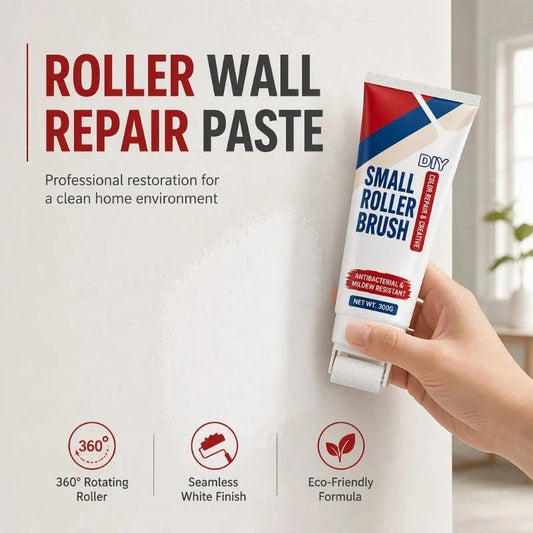 ⏰ LAST DAY 50% OFF-🧱🖌️✨Waterproof Wall Repair Paste with Integrated Small Roller Brush