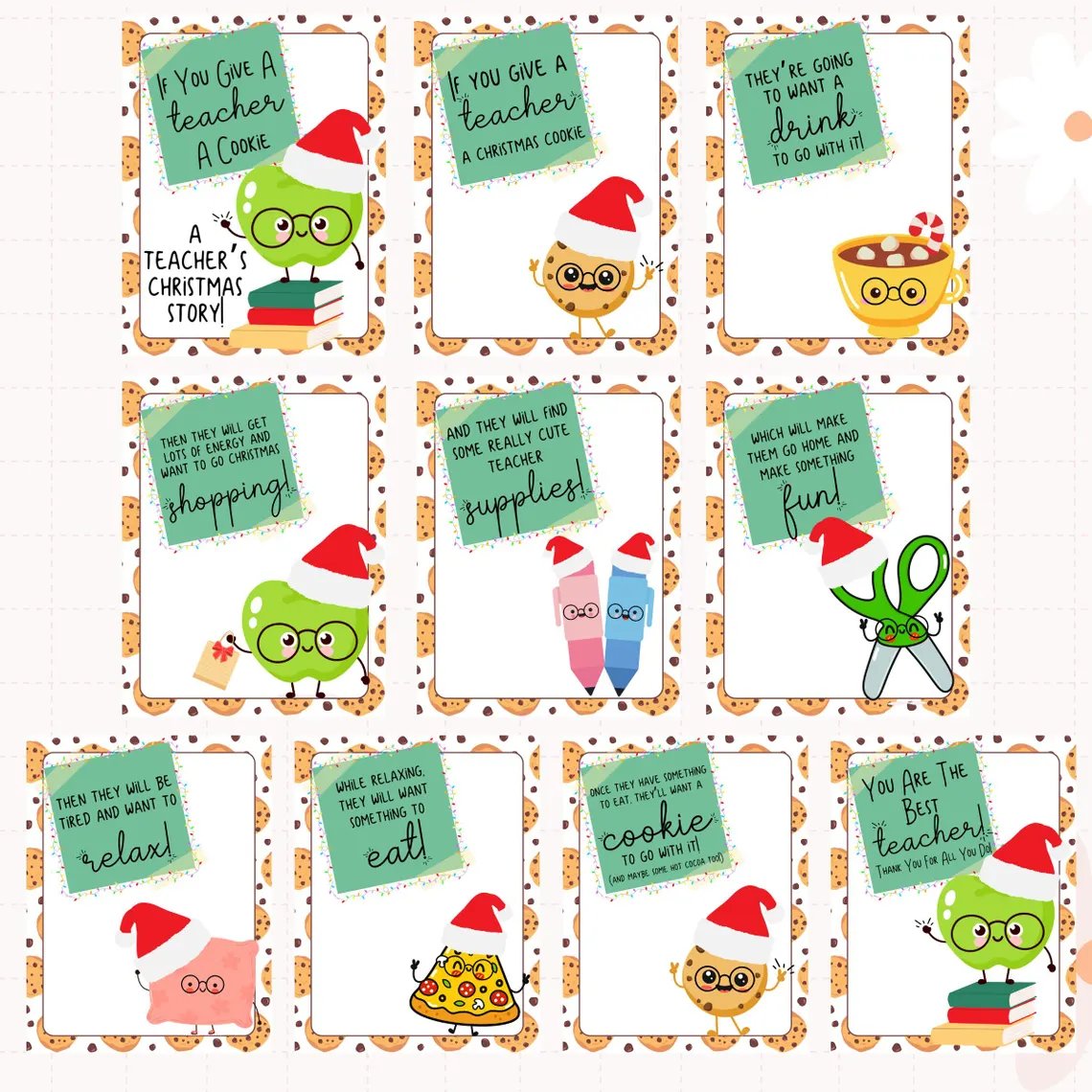 “If You Give A Teacher A Cookie” Gift Card Book🍪❤