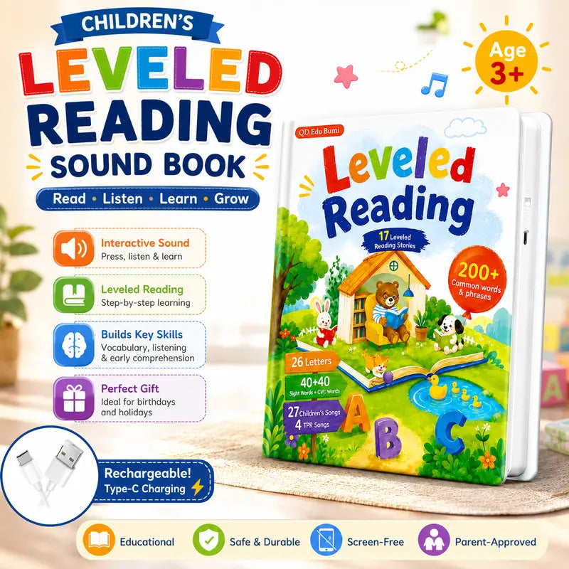 Hot sales🔥Leveled Reading Sound Book for Kids 3+