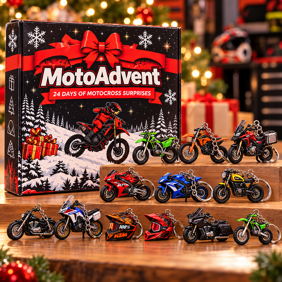 🏍️ Motocross Advent Calendar 2026 🎄 24 Days of Dirt Bike Surprises 🏁 Christmas Gift for Racing Fans 🎁