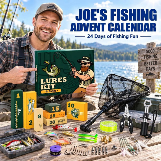 FISHING ADVENT CALENDAR -24 Days of Angler's Christmas Advent Calendar🎣