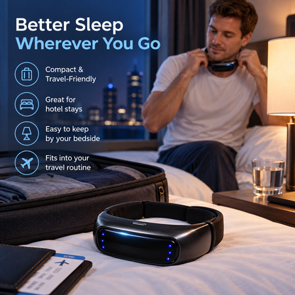 🌙 HOT SALE | Snoring Support Neck Wearable – Lightweight Hands-Free Bedtime Device for Quieter Night Routines
