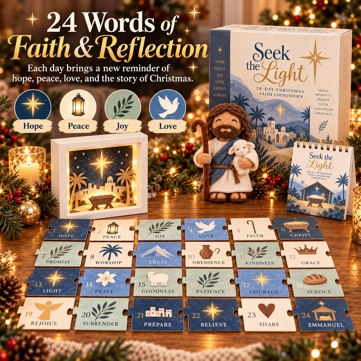 ✨ A Light Through Advent — 24-Day Christmas Faith Countdown