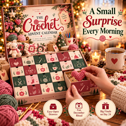 🧶💗The Crochet Advent Calendar24 DAYS • CROCHET-INSPIRED SURPRISES • CHRISTMAS COUNTDOWN