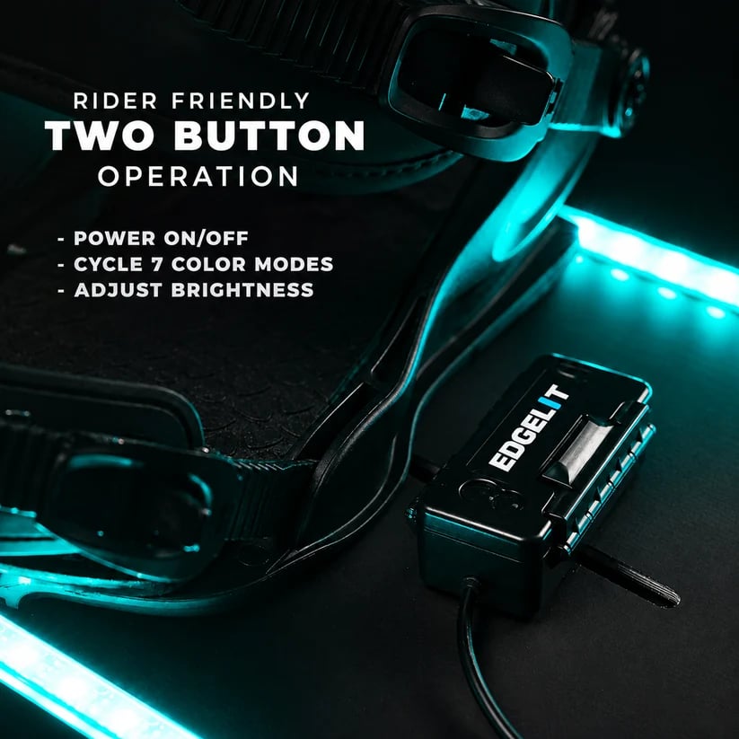 🏂LED Snowboard Edge Light Kit – 7 Colors, Remote Control & Rechargeable Night-Riding Lights✨