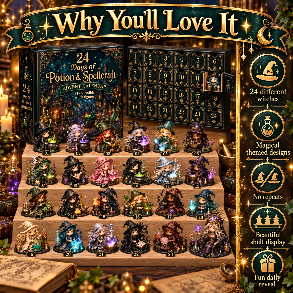 24 Days of Witchy Surprises Advent Calendar