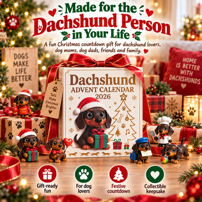 Dachshund Advent Calendar – 24 Days of Collectible Christmas Puppy Surprises