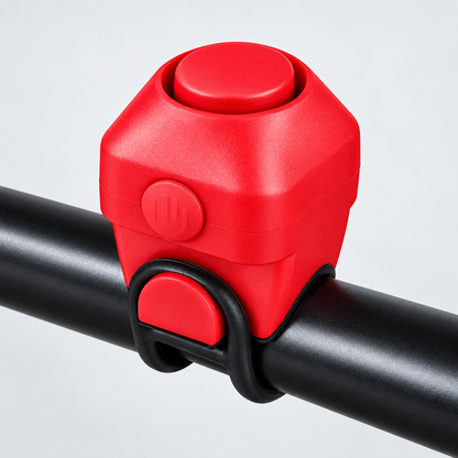 130dB Electronic Bike Horn – 5-Tone IPX5 Rainproof Bicycle Bell with Quick Silicone Mount