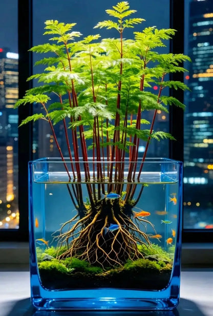 🌿 Hydroponic Dawn Redwood Starter – Grow Your Own Mini Tree💧