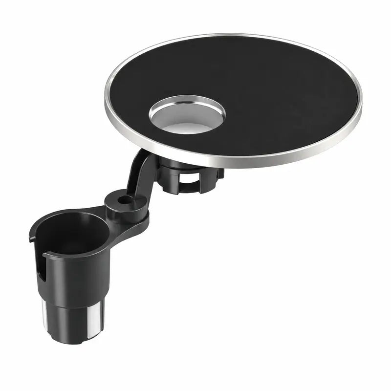🚗 360° Swivel Car Cup Holder Tray – Adjustable Floating Table for Food, Drinks & Everyday Essentials