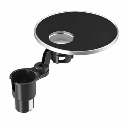 🚗 360° Swivel Car Cup Holder Tray – Adjustable Floating Table for Food, Drinks & Everyday Essentials