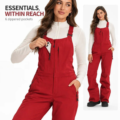 ❄️ Women's Waterproof Insulated Ski Bib Overalls — Warm & Lightweight 🎿