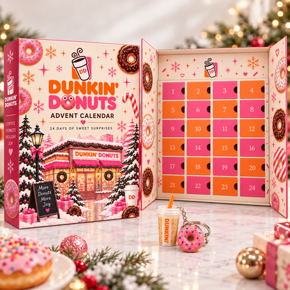 🍩  ☕  24 Days of Coffee Shop Advent Calendar 2026 – 24 Surprise Coffee & Donut Keychain Collectibles