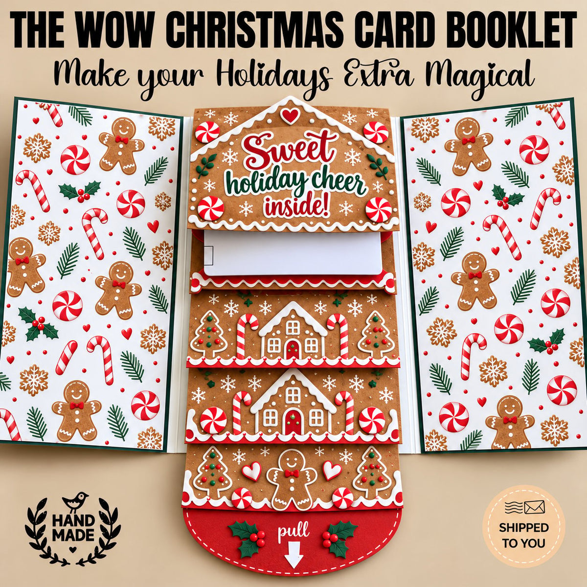 🔥LAST DAY 50% OFF - 2026 New 🎅💳 Waterfall Christmas Gift Card Booklet ✨