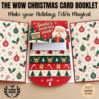 🔥LAST DAY 50% OFF - 2026 New 🎅💳 Waterfall Christmas Gift Card Booklet ✨