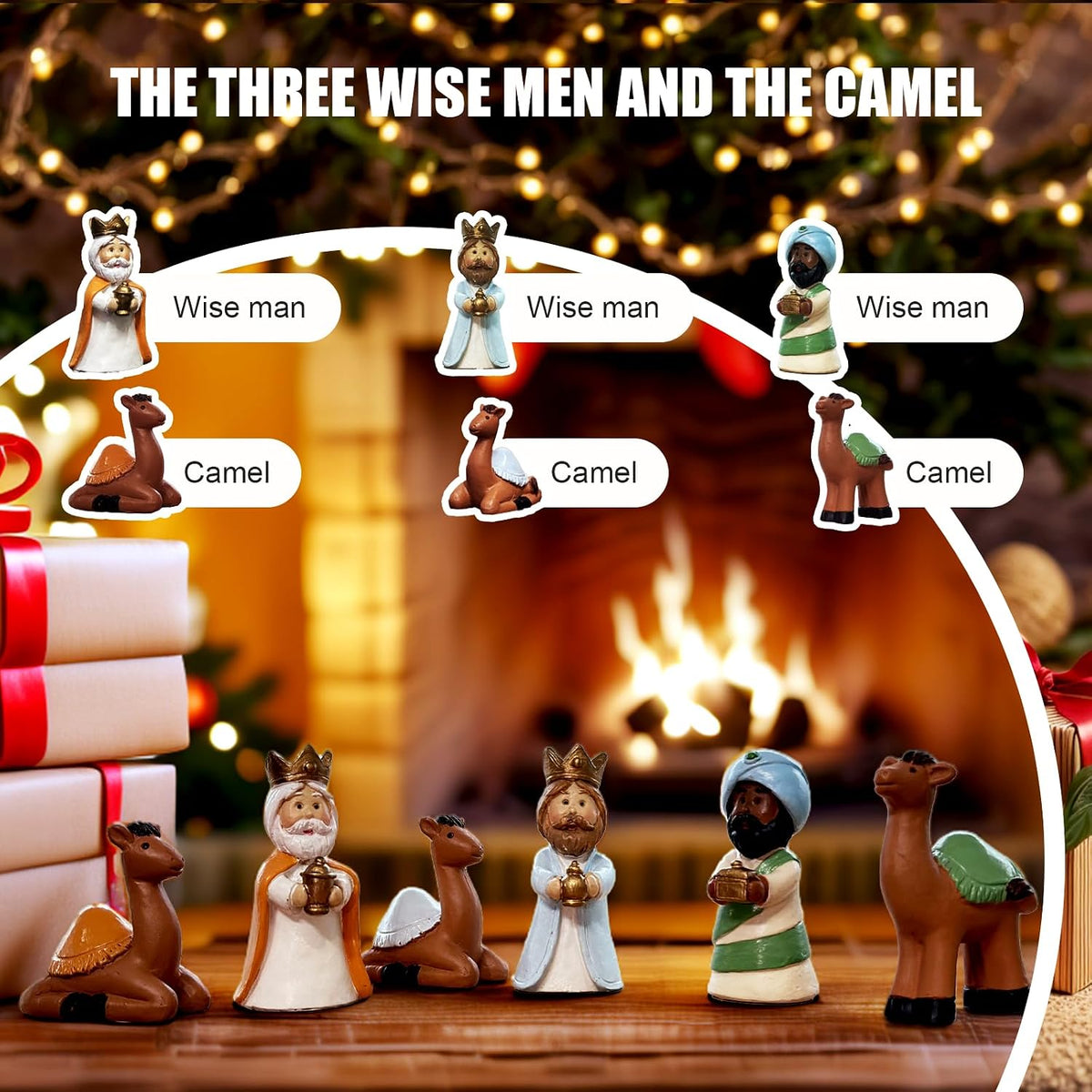 24-Day Nativity Advent Calendar – 25-Piece Christmas Nativity Scene Set for Family Holiday Countdown & Faith-Filled Gift