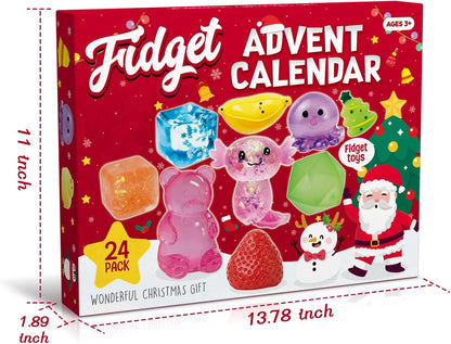 Advent Calendar 2026, 24-Day Countdown Calendar with Cute Squishy Toys
