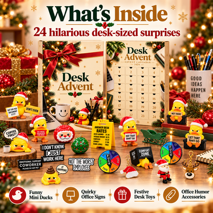 The Desk Advent Calendar 2026 – 24 Days of Funny Office Surprises, Mini Ducks & Desk Gifts