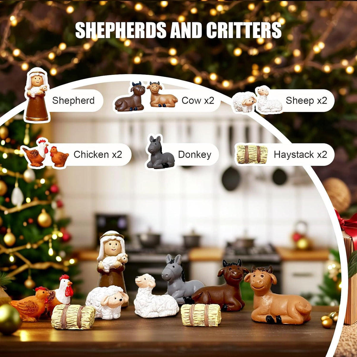 24-Day Nativity Advent Calendar – 25-Piece Christmas Nativity Scene Set for Family Holiday Countdown & Faith-Filled Gift