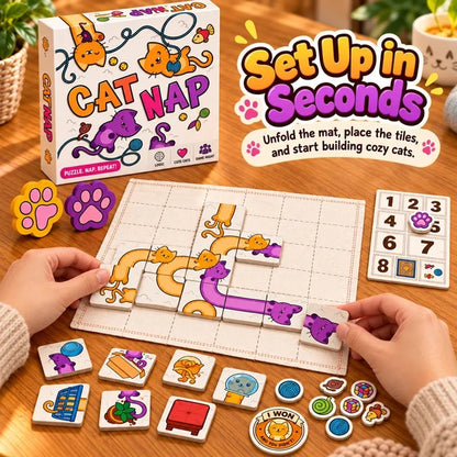 🐱 Cat Nap – Cute Cat Puzzle Board Game for Family Fun & Game Night