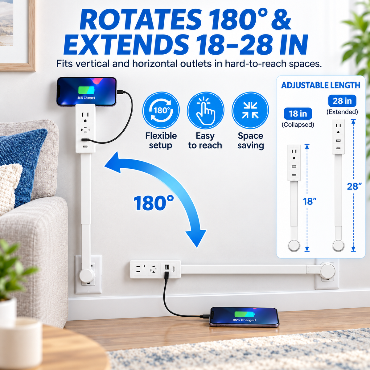 Hot sales🔥Swivel Outlet Extender