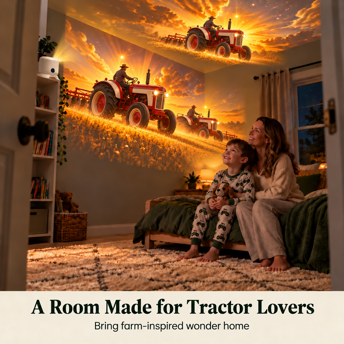 ⏳🚜 Tractor & Farm Scene Room Projector – Wall & Ceiling Décor for Tractor Lovers