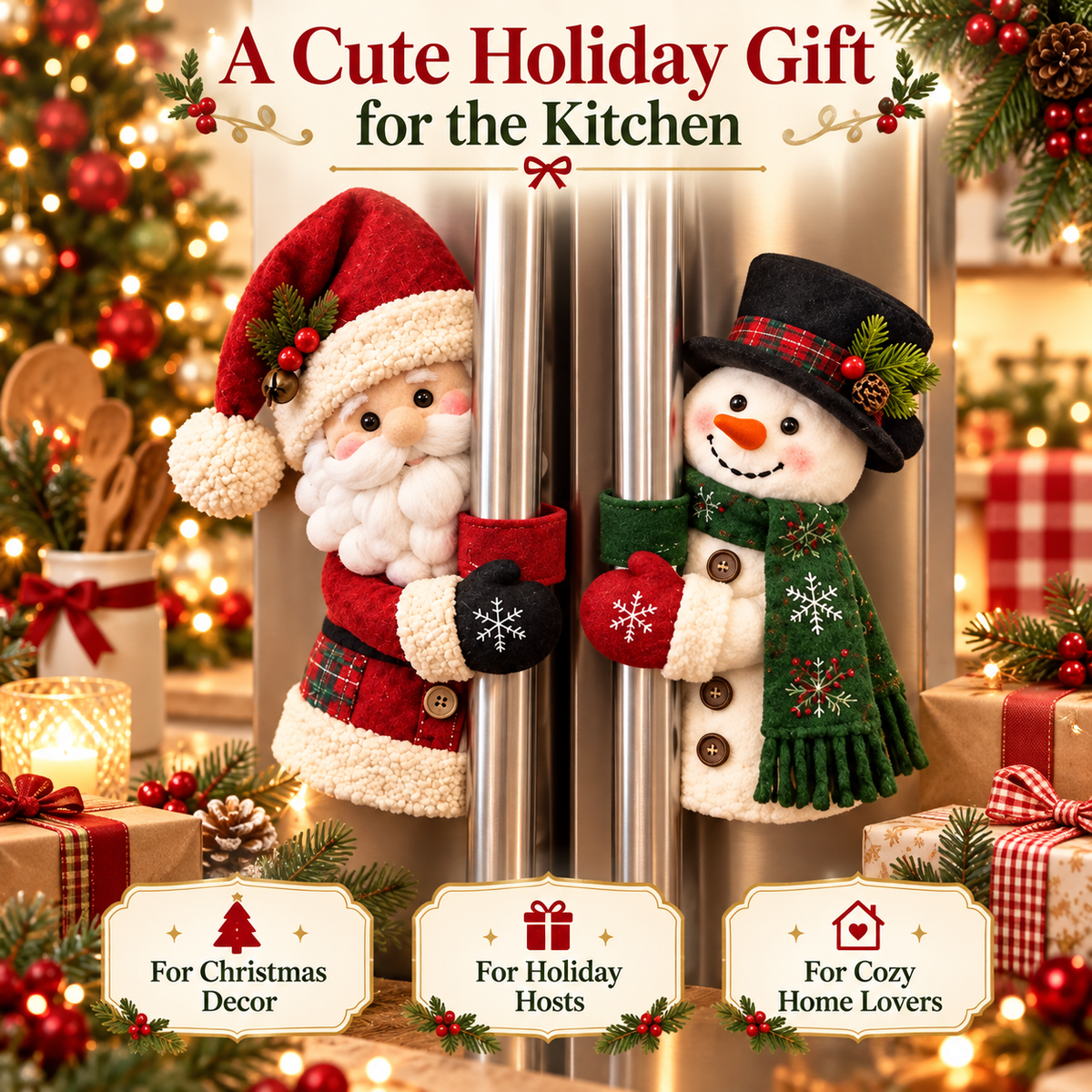 🎅 Santa Claus Refrigerator Handle Doll⛄