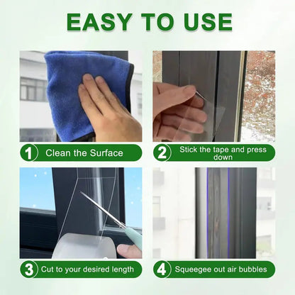 Clear Window & Door Sealing Tape – Waterproof & Draft-Resistant
