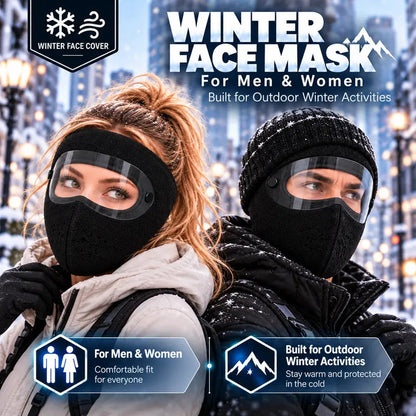 🔥Last Day 50% OFF – Fleece-Lined Winter Balaclava with Detachable Goggles – Wind-Resistant Face & Neck Cover for Cycling, Skiing & Outdoor Activities