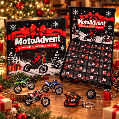 🏍️ Motocross Advent Calendar 2026 🎄 24 Days of Dirt Bike Surprises 🏁 Christmas Gift for Racing Fans 🎁