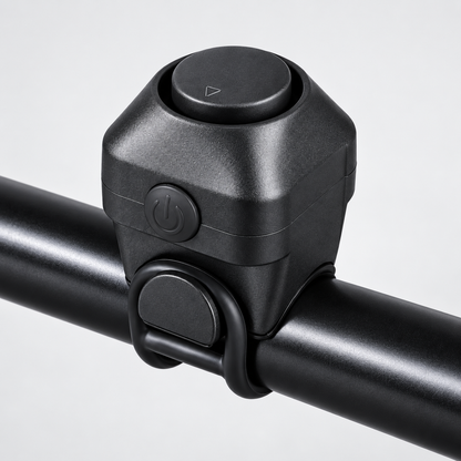130dB Electronic Bike Horn – 5-Tone IPX5 Rainproof Bicycle Bell with Quick Silicone Mount