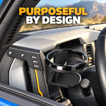Door Cup Holder for 2021-2026 Ford Bronco, Front Grab Handle Drink Holder Mount, Interior Beverage Rack Accessories 🚙🥤