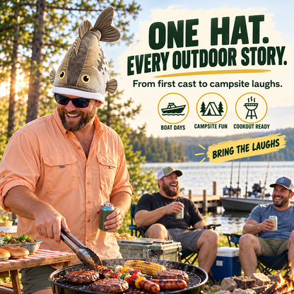 🔥Last day 50% OFF🐟 3D Fish-Shaped Novelty Hat — Funny Fishing Gift for Anglers, Lake Days & Parties
