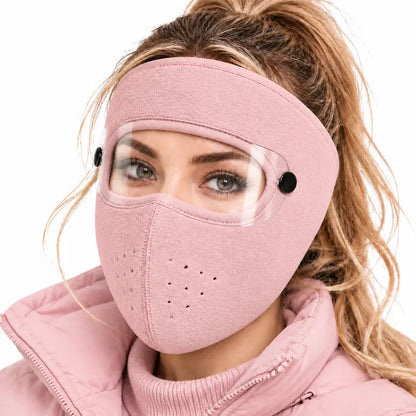 🔥Last Day 50% OFF – Fleece-Lined Winter Balaclava with Detachable Goggles – Wind-Resistant Face & Neck Cover for Cycling, Skiing & Outdoor Activities