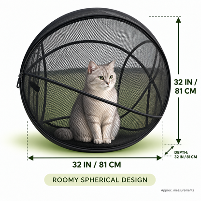 🔥Last Day 50% OFF-Pop-Up Mesh Cat Playpen – Roomy 32-Inch Indoor & Outdoor Enclosure