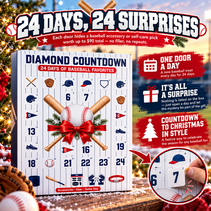 ⚾Diamond Countdown Baseball Advent Calendar – 24 Days of Baseball Surprises