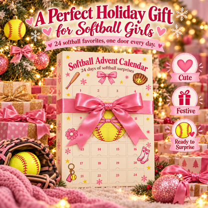 Softball Advent Calendar – 24 Days of Softball Surprises for Girls