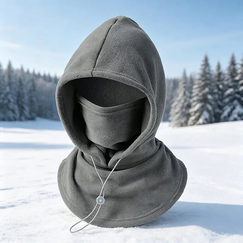 🥶 Fleece Balaclava Hood – Full Face & Neck Winter Protection Unisex Hood For Men & Women