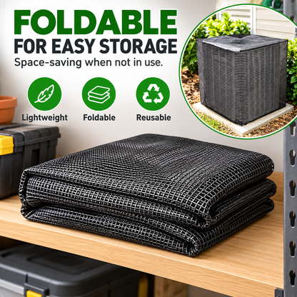 Full Mesh Outdoor AC Unit Cover – Breathable Leaf & Debris Protector for Condenser Units