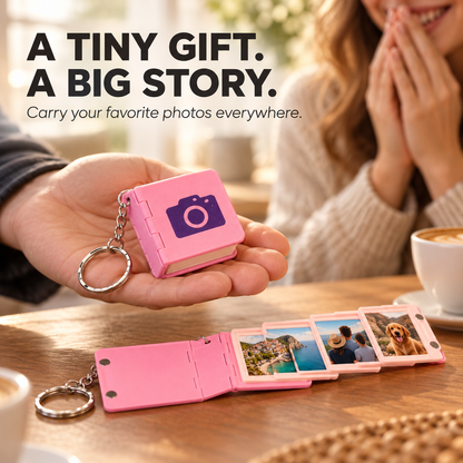 🔥Last Day 50% OFF-📖 Mini Photo Book Keychain – Keep Your Favorite Memories Close